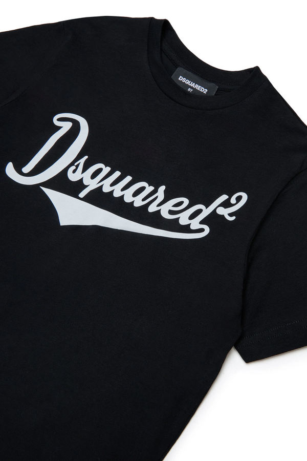 T-shirt girocollo con logo stampato DQ3171 D0ACD /DQ900 DSQUARED2 JUNIOR 
