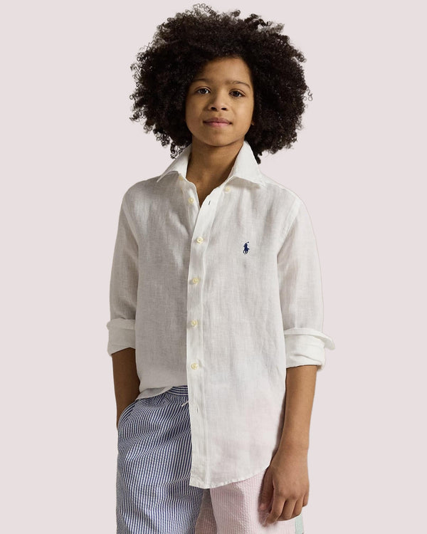 Camicia in lino 323967600 /003 POLO RALPH LAUREN 