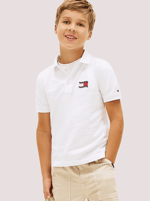 Polo con logo ricamato Tommy Hilfiger KB0KB10227J /YBR TOMMY HILFIGER 