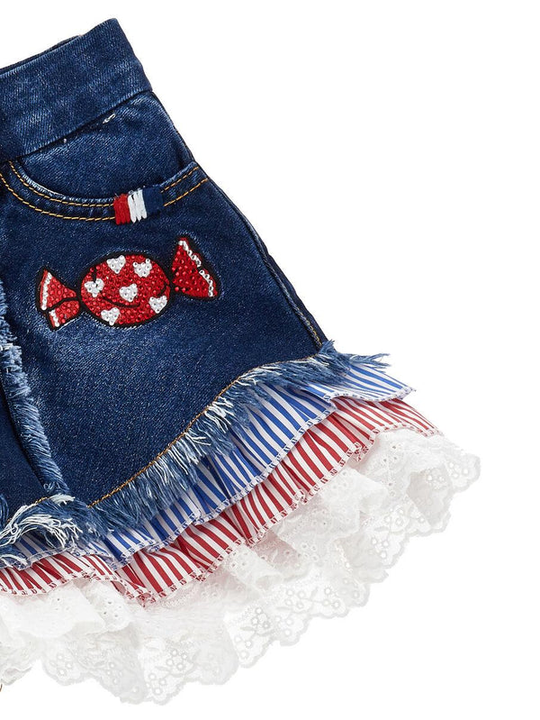 Shorts in denim 19G401 7015 /55 MONNALISA 