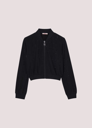 Giacca in tulle con strass GA6085 J4966 /T9347 LIU JO 