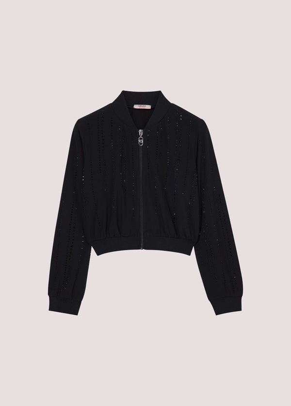 Giacca in tulle con strass GA6085 J4966 /T9347 LIU JO 