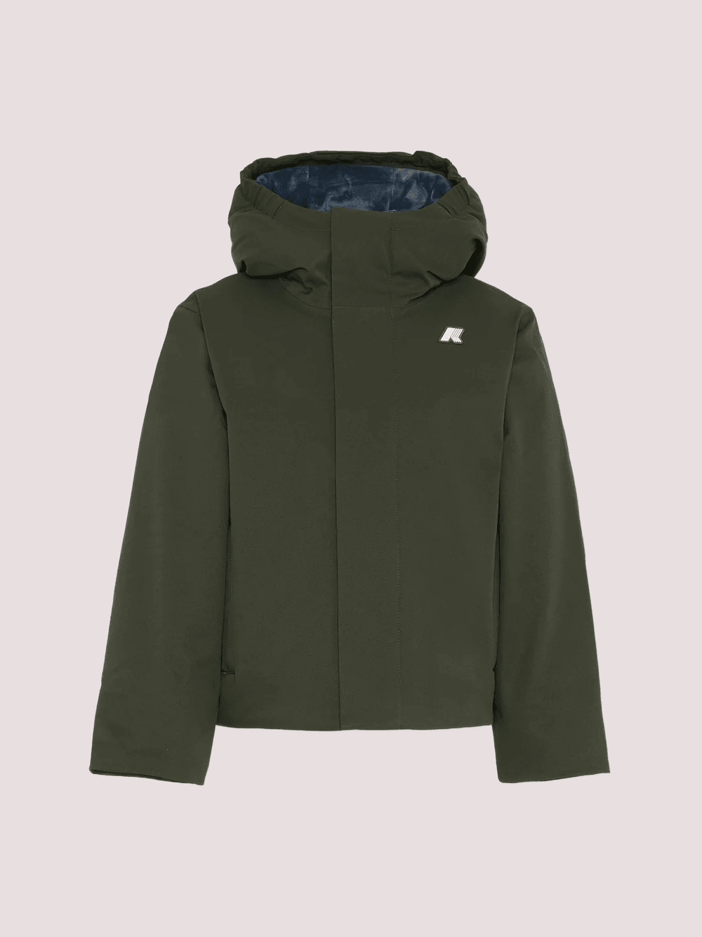 Giubbotto Jacko Twill Marmotta verde per bambino con logo K1128FW /AL7 KWAY 