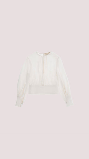 Blusa cropped EFCA271 0 VI011 /0067 ELISABETTA FRANCHI La Mia Bambina 