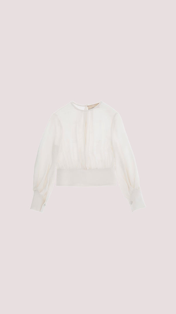 Blusa cropped EFCA271 0 VI011 /0067 ELISABETTA FRANCHI La Mia Bambina 