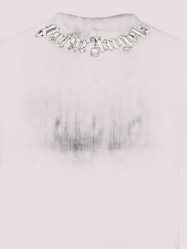 T-shirt nera  con logo PBAA003S26JER004 /110 PALM ANGELS 