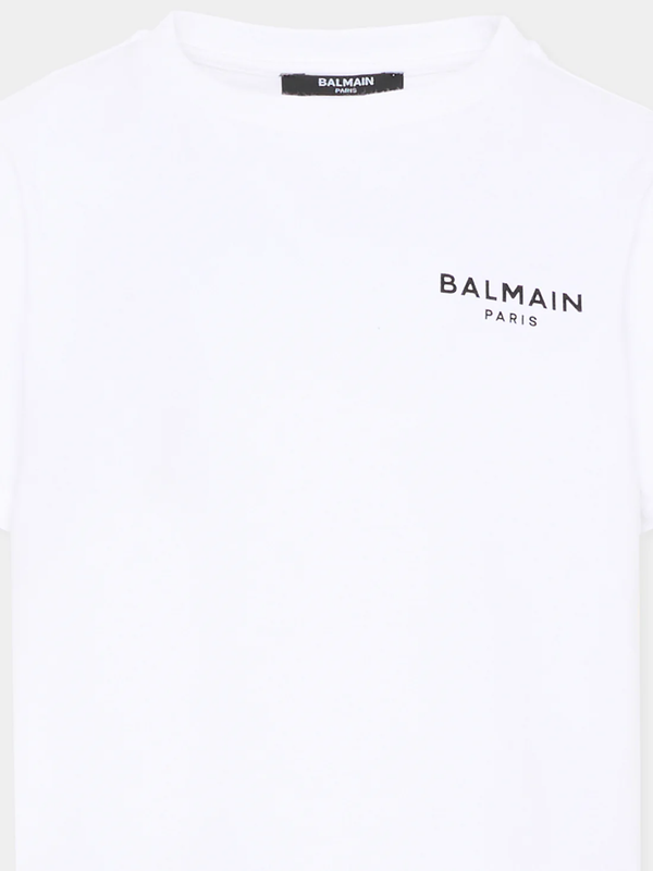 T-shirt con logo BY8R31 Z3672 /100NE BALMAIN 