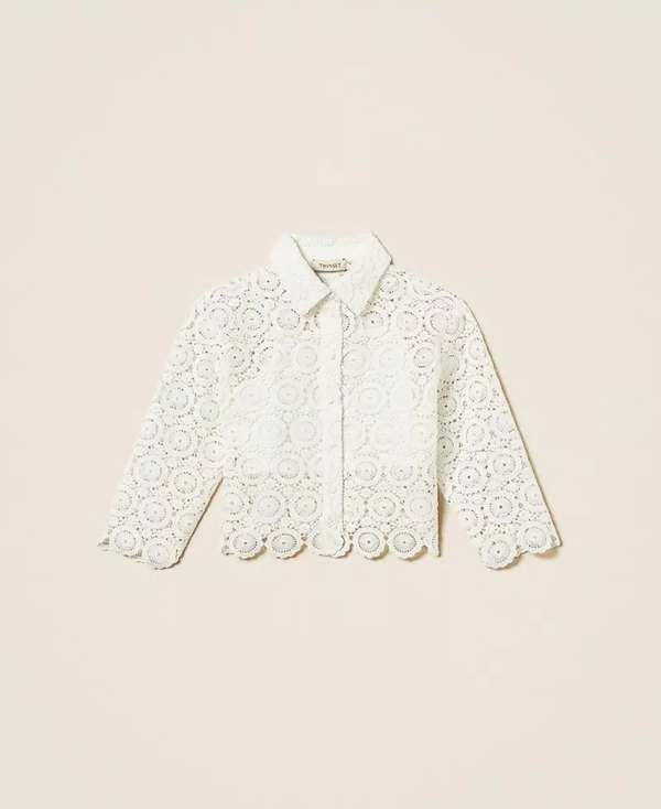 Camicia boxy in pizzo macramè 261GJ2Q25 /526 TWINSET 