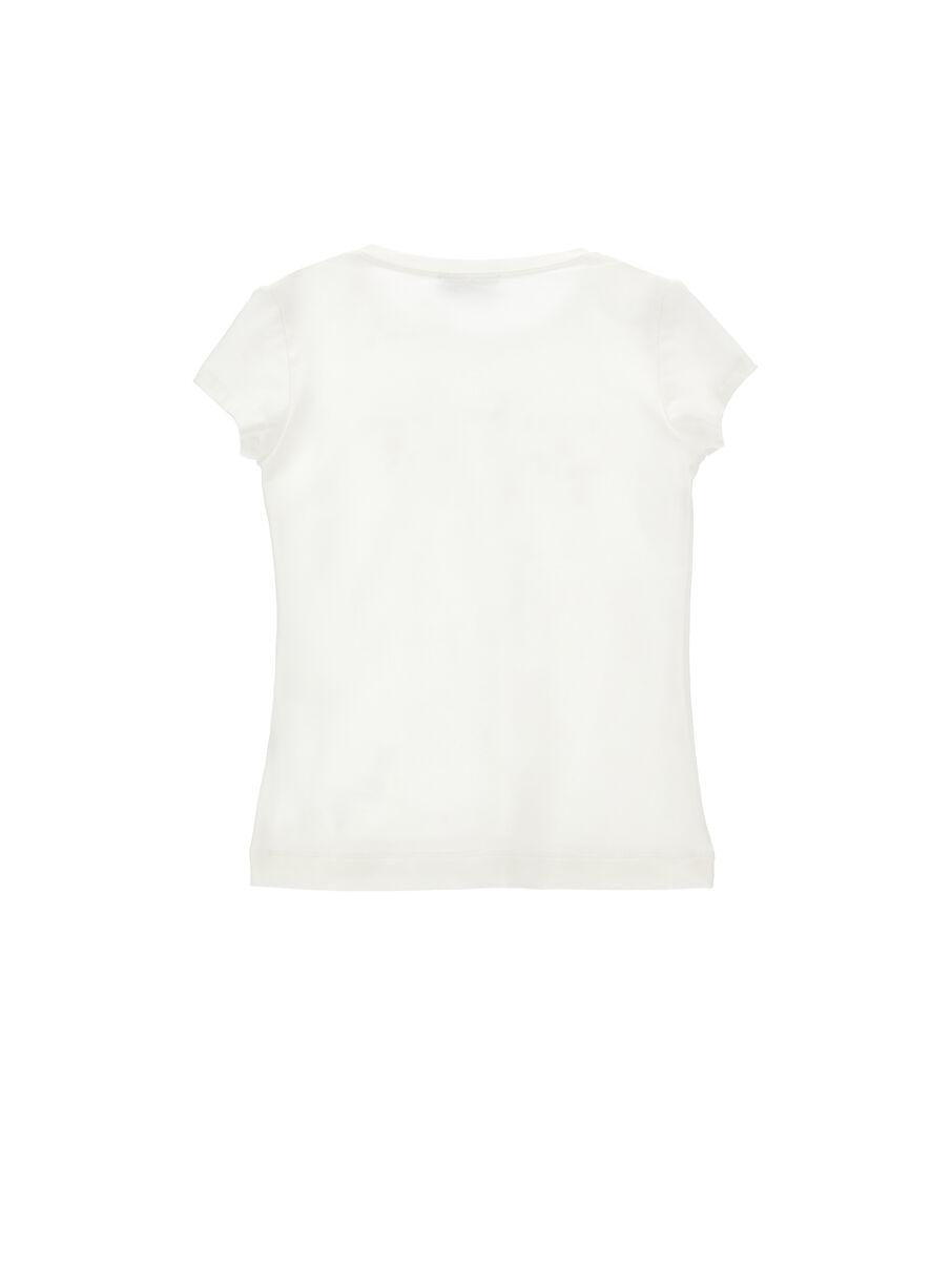 T-shirt logo e fiorellini I1G613 7201 /1 PHILOSOPHY KIDS 