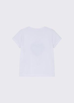 T-shirt con stampa e strass KA6118 JS003 /P9532 LIU JO 