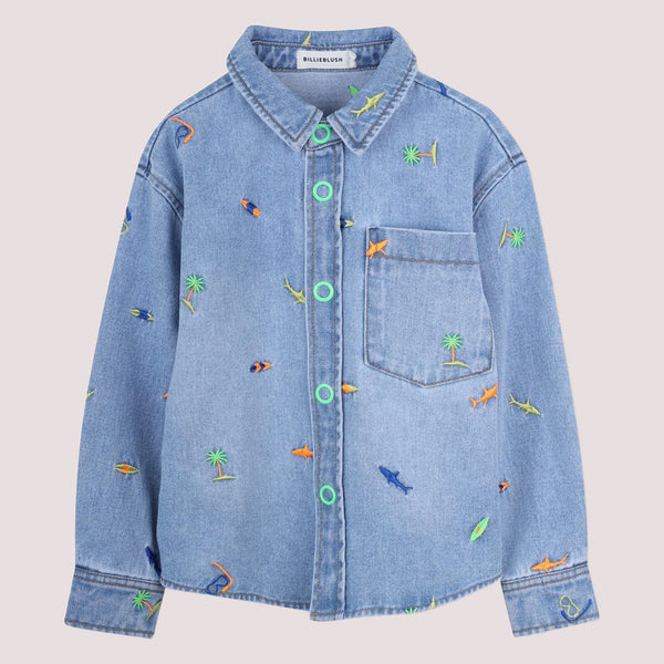 Giacca in denim con stampa U22185 /Z18 BILLIEBLUSH 