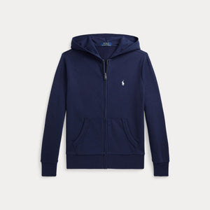 Felpa con cappuccio e zip intera in french terry 323964134 /002 POLO RALPH LAUREN 