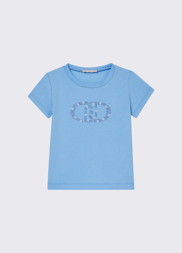 T-shirt con ricami gioiello KA6017 JS003 /44121 LIU JO 