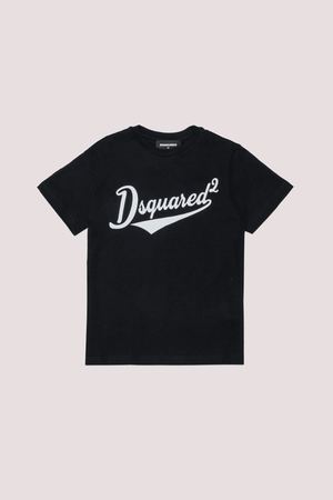 T-shirt girocollo con logo stampato DQ3171 D0ACD /DQ900 DSQUARED2 JUNIOR 