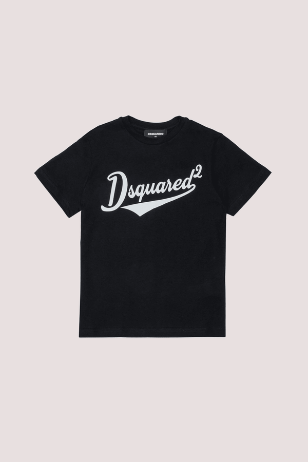 T-shirt girocollo con logo stampato DQ3171 D0ACD /DQ900 DSQUARED2 JUNIOR 