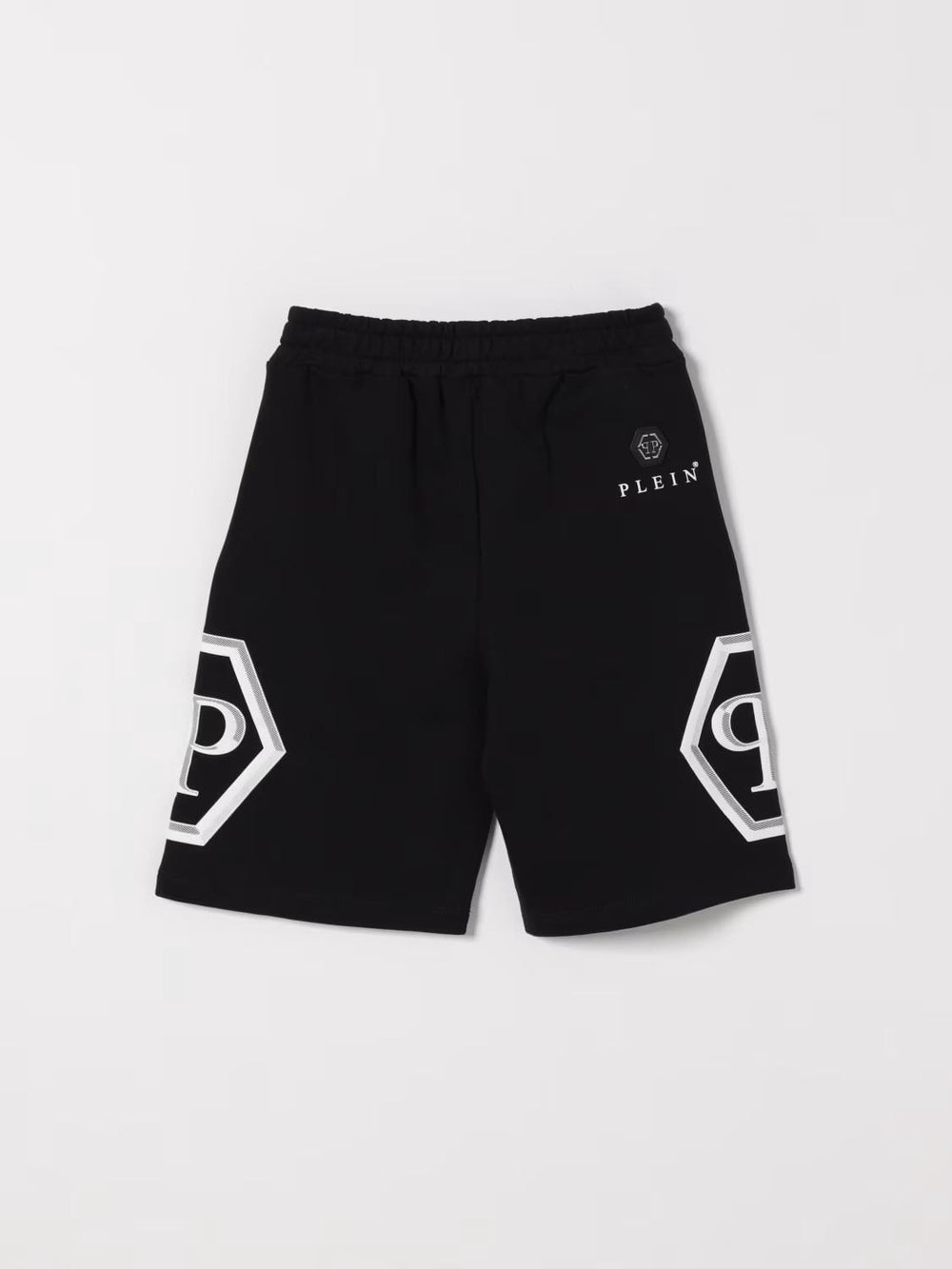 Shorts in cotone con logo Philipp Plein S6PHJBBE140 /110 PHILIPP PLEIN JUNIOR 