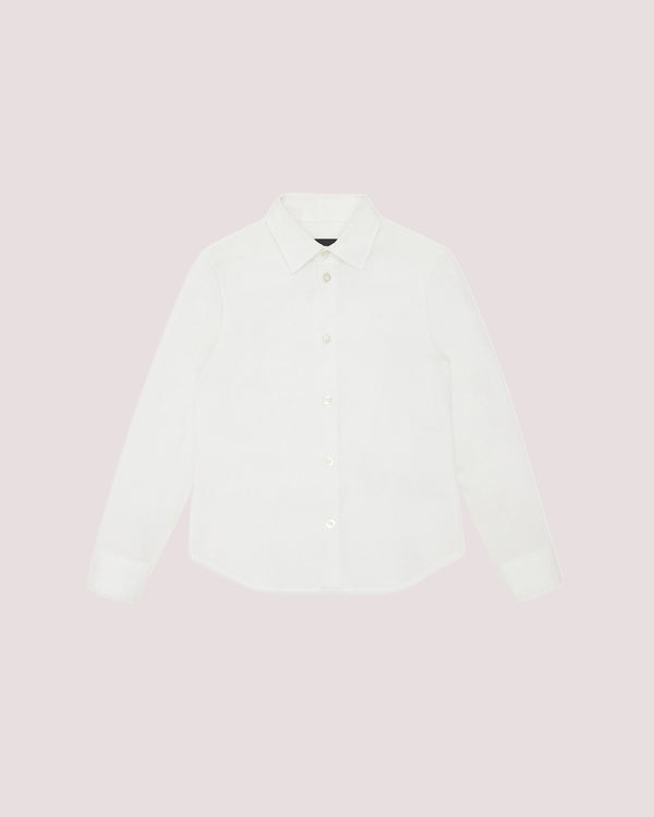 Camicia in popeline con ricamo aquila a tono 8N4CJ0 1N06Z /100 EMPORIO ARMANI 