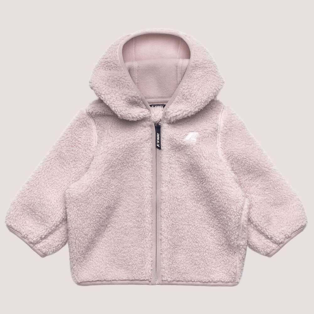Ecopelliccia Janne rosa per neonato con logo K41478W /B3H KWAY 