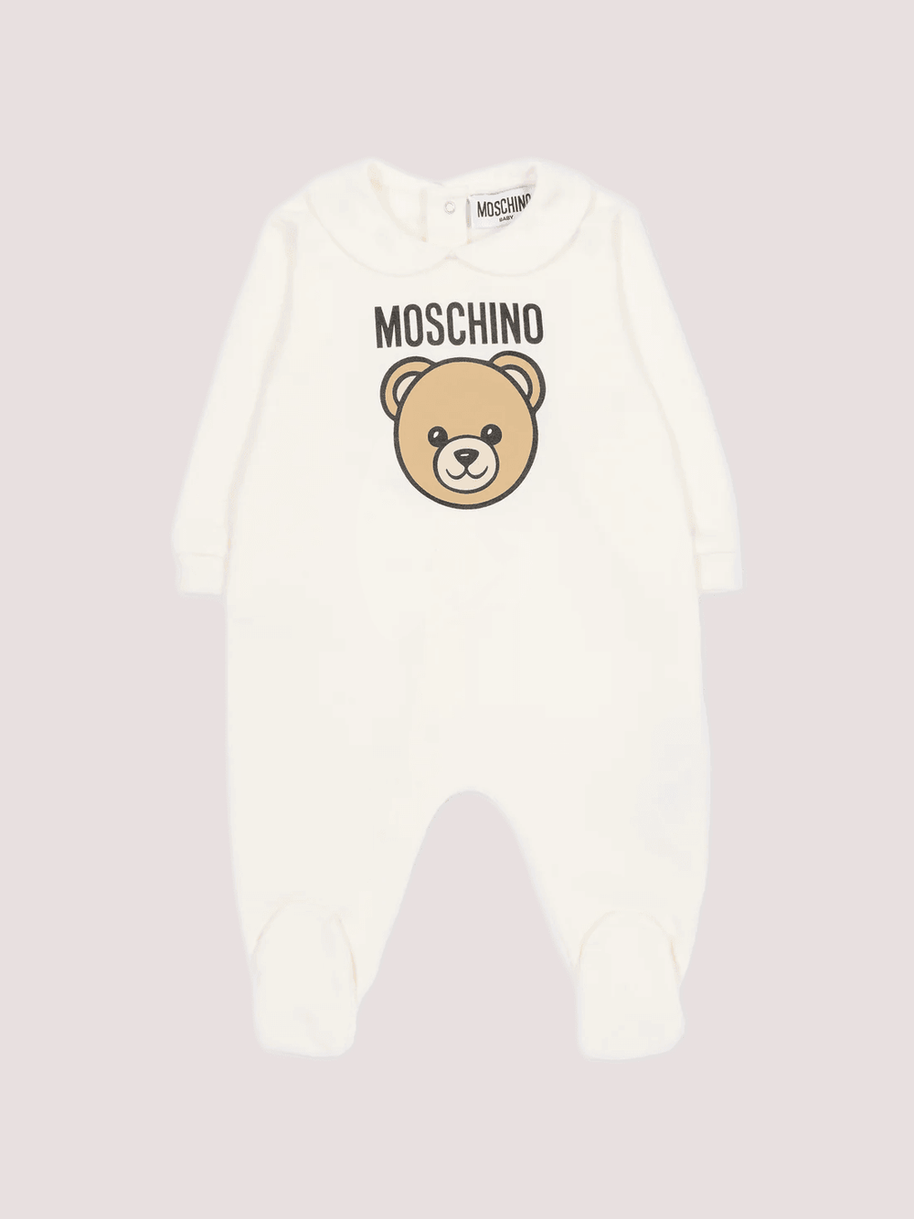 Set regalo composto di  tutina , cappello e bavaglino MUY097 LCA19 /10063 MOSCHINO 