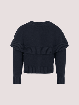 Cardigan blu  con logo C20639 /859 CHLOE 