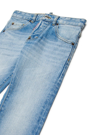 Jeans slim fit lavaggio blu chiaro - Cool Guy DQ3281 D0AF3 /DQ01 DSQUARED2 JUNIOR 