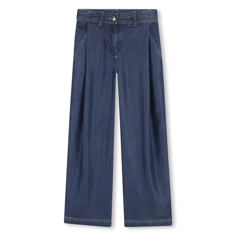 Pantalone largo con logo ricamato sul retro D62582 /Z28 DKNY 