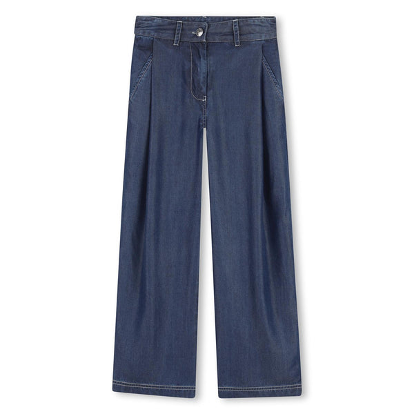 Pantalone largo con logo ricamato sul retro D62582 /Z28 DKNY 