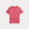 T-shirt in jersey di cotone con scollo a girocollo