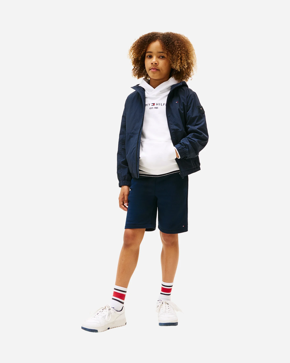Giacca leggera con cappuccio e zip Tommy Hilfiger KB0KB09737J /C1G TOMMY HILFIGER 
