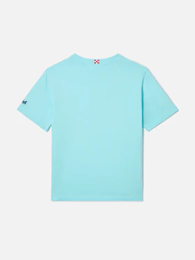 T-shirt denver jr con ricamo vita smeralda DNV0001 /02353L MC2 SAINT BARTH 