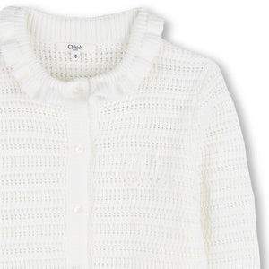 Cardigan con logo ricamato C21234 /117 CHLOE 