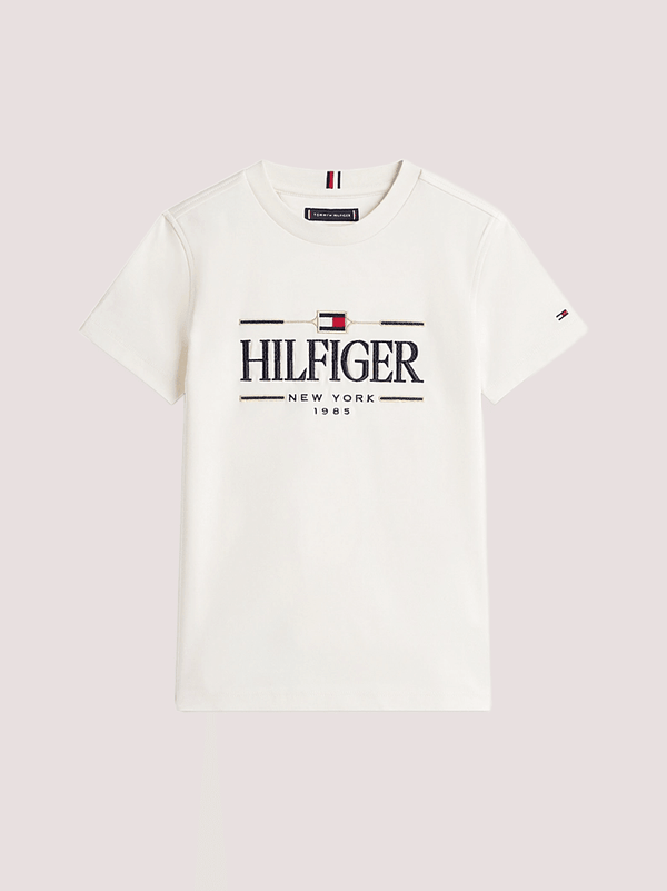 T-shirt con logo frontale Tommy Hilfiger KB0KB10360T /YBH TOMMY HILFIGER 