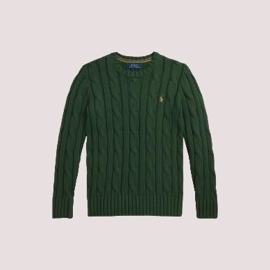 Maglione in cotone a trecce 323981036 /2 POLO RALPH LAUREN 