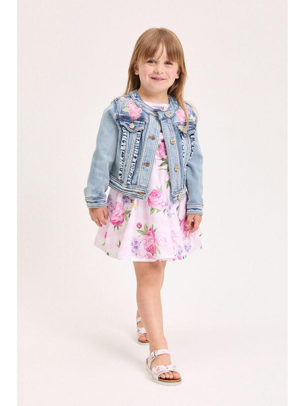 Giacca denim Floreale 19G102 7015 / MONNALISA 