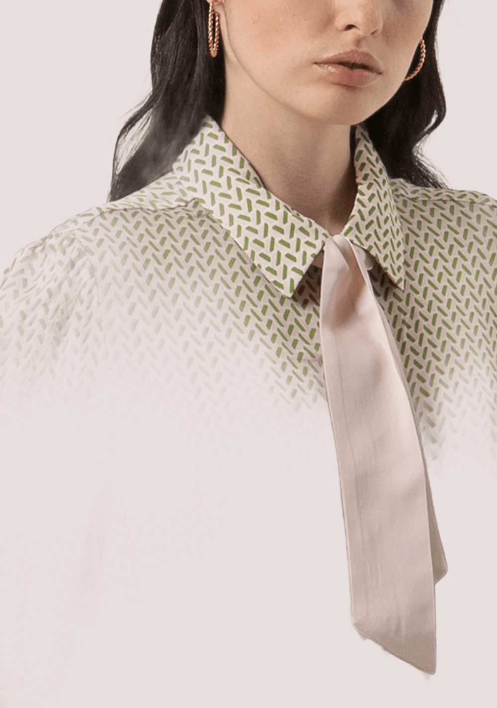 Camicia regular in fantasia geometrica con seta FR25WT6019W807K1 /T58 FRACOMINA 