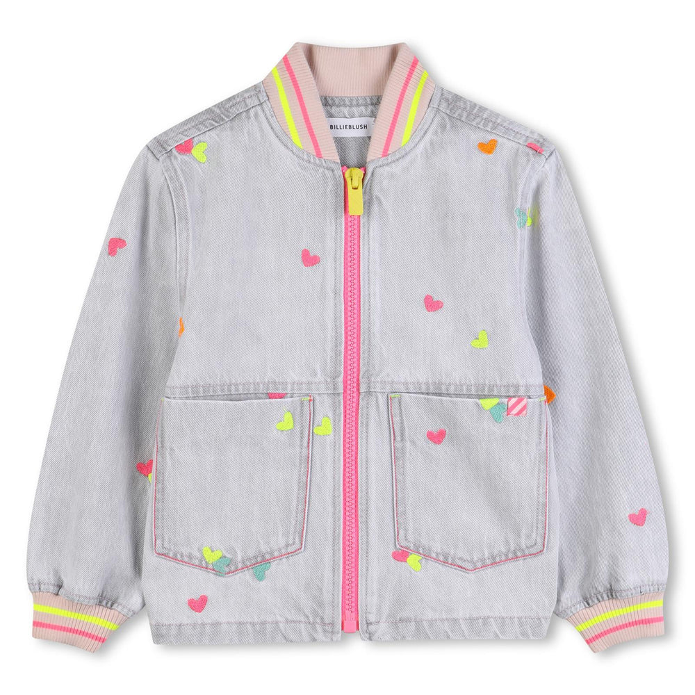 Giacca in denim ricamata U21909 /Z20 BILLIEBLUSH 