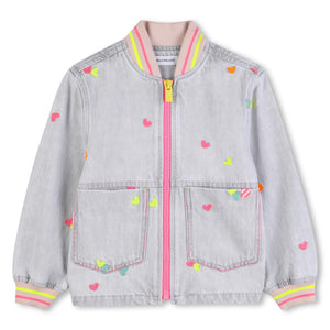 Giacca in denim ricamata U21909 /Z20 BILLIEBLUSH 