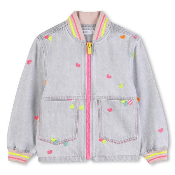 Giacca in denim ricamata U21909 /Z20 BILLIEBLUSH 
