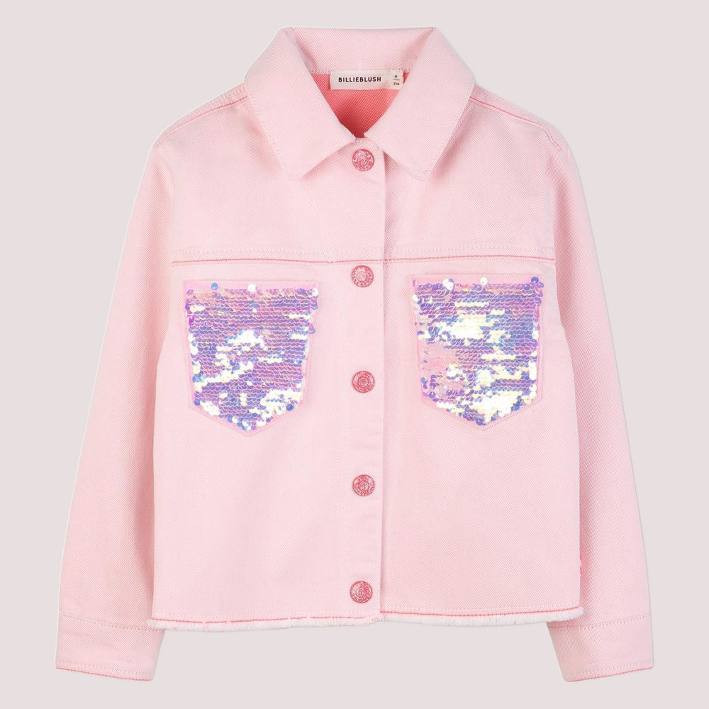 Giacca con tasche in paillettes U22156 /S51 BILLIEBLUSH 