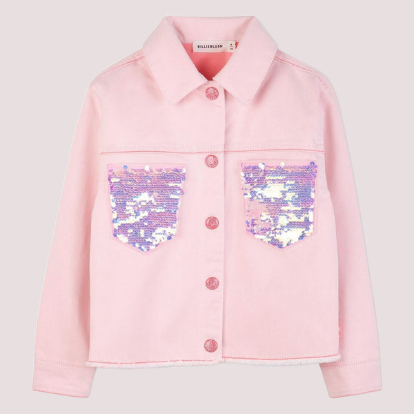 Giacca con tasche in paillettes U22156 /S51 BILLIEBLUSH 