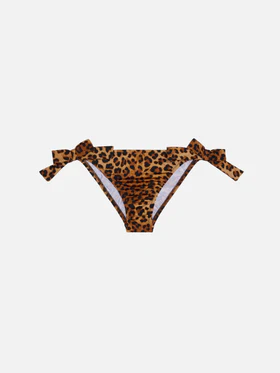 Slip bikini con fiocchi e stampa animalier MC2 Saint Barth ZIP0001 /00190L MC2 SAINT BARTH 