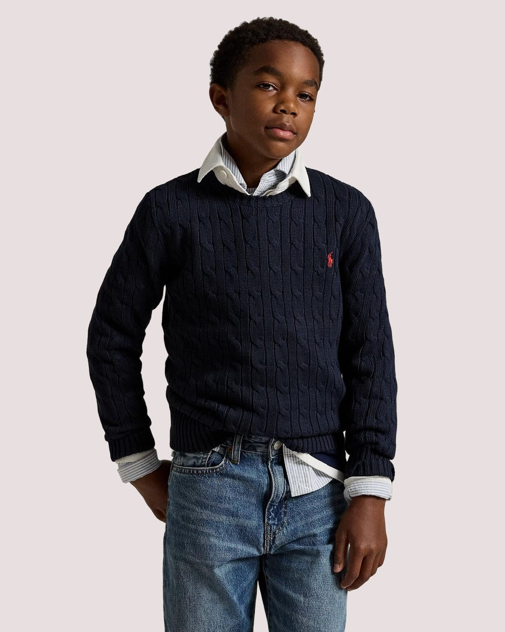 Maglia in cotone a trecce 323702674 /60 POLO RALPH LAUREN 