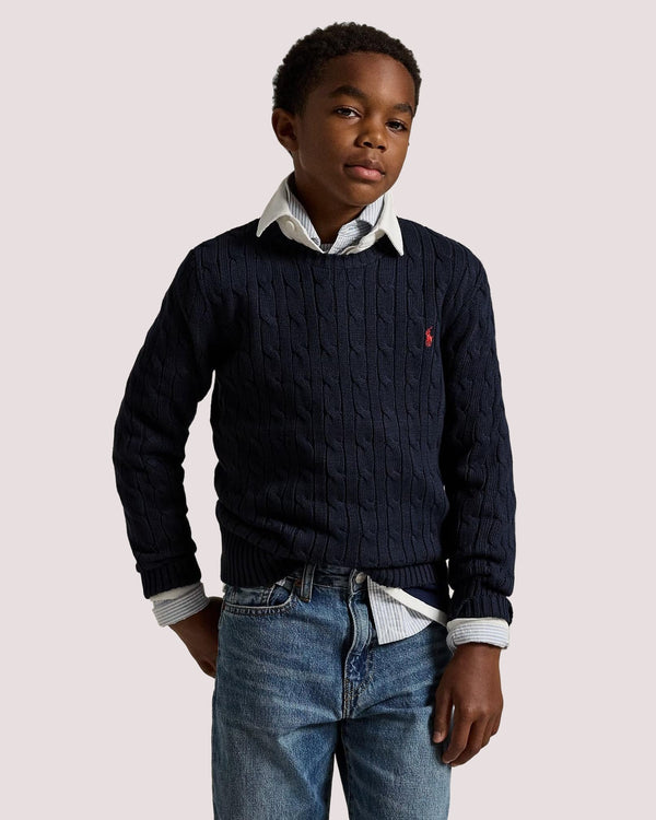 Maglia in cotone a trecce 323702674 /60 POLO RALPH LAUREN 