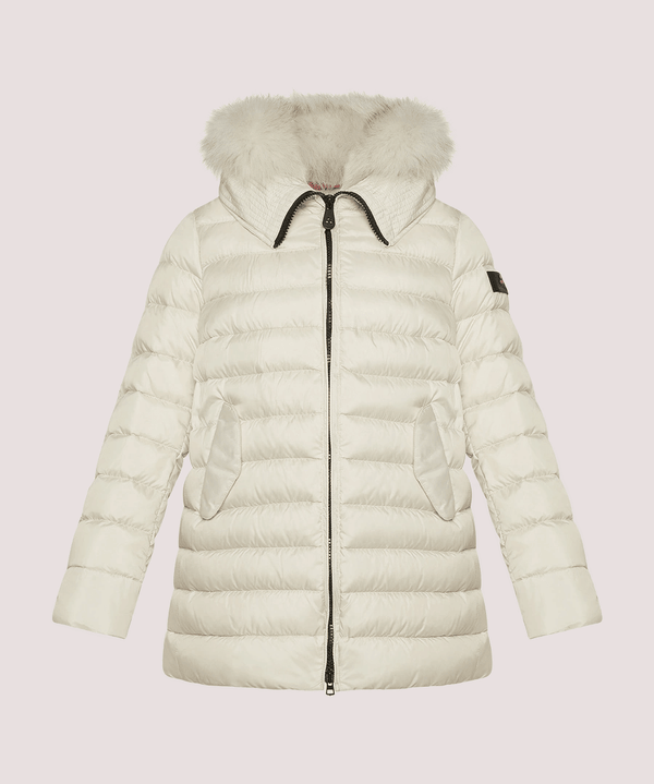 Piumino con ampio cappuccio in pelliccia PKK215501181967 /983 PEUTEREY 