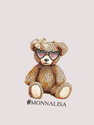 Abito bambina logato.<BR/> 19F904 6004 /0102 MONNALISA 