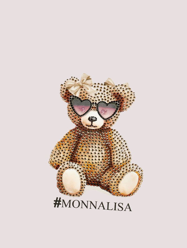 Abito bambina logato.<BR/> 19F904 6004 /0102 MONNALISA 