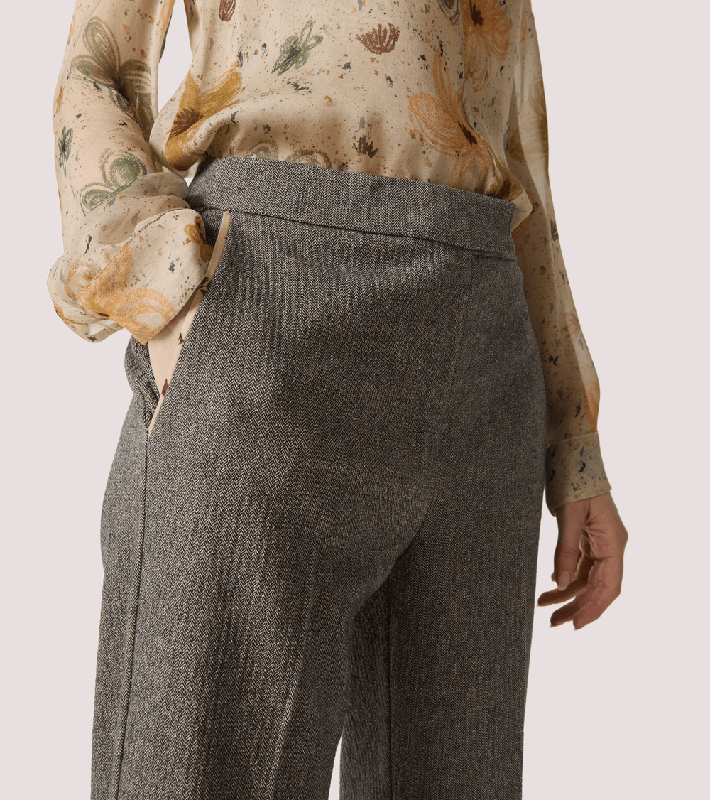 Pantaloni in cotone con piega 521SD25017 /529022-01 ALESSIA SANTI 