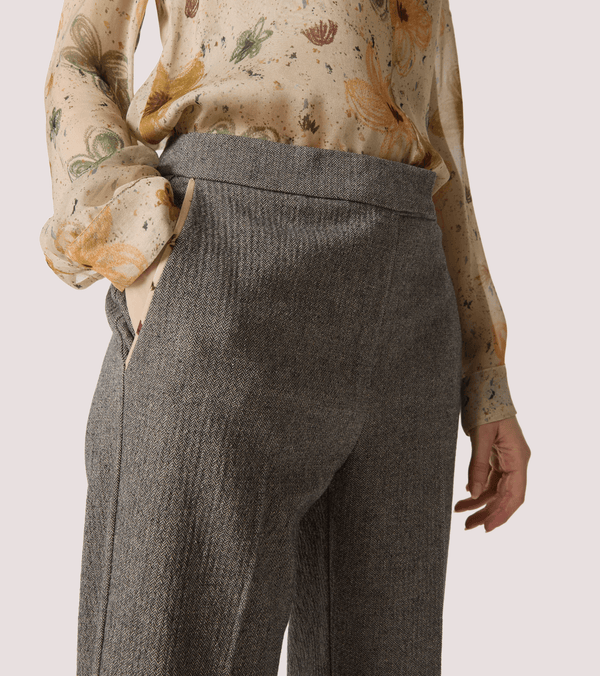 Pantaloni in cotone con piega 521SD25017 /529022-01 ALESSIA SANTI 