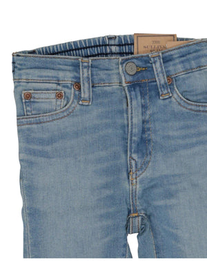 Jeans bambino denim chiaro con effetto slavato