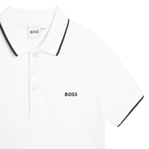 Polo con logo stampato J25P26 /10P BOSS 